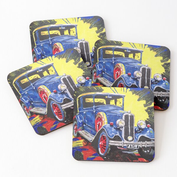 Item preview, retro, auto, car designed and sold by DonnaBlankaArt.