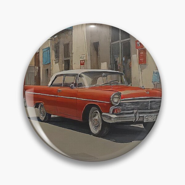 Item preview, A Parked Red Classic Car  designed and sold by Skye Ryan-Evans.