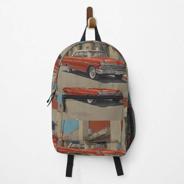Item preview, A Parked Red Classic Car designed and sold by Skye Ryan-Evans.