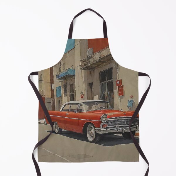 Item preview, A Parked Red Classic Car designed and sold by Skye Ryan-Evans.