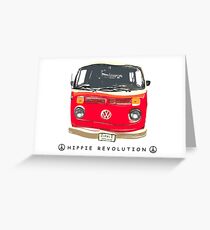 Hippie Revolution Crunchy Orange Bay Greeting Card