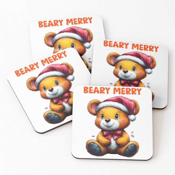 Item preview, Beary Merry Bear, Festive Teddy Design, Cute Christmas Bear, Holiday Teddy Art, Cozy Winter Bear designed and sold by BukkyStory.