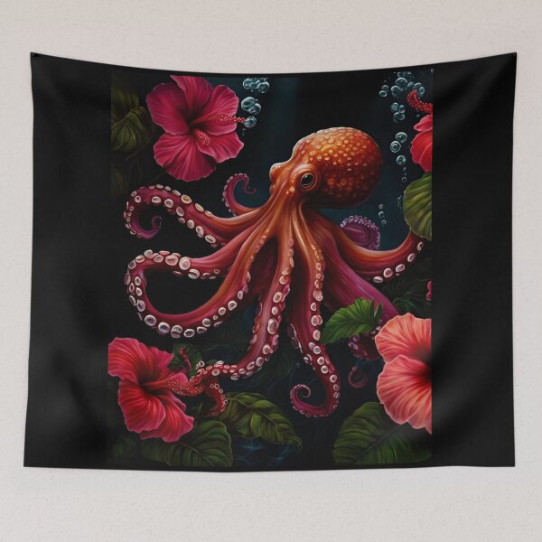 Item preview, Tropical octopus  designed and sold by VioletSky-Arts.