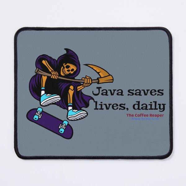 Item preview, The Coffee Reaper Java Saves Lives Daily designed and sold by R-Marc-Designs.
