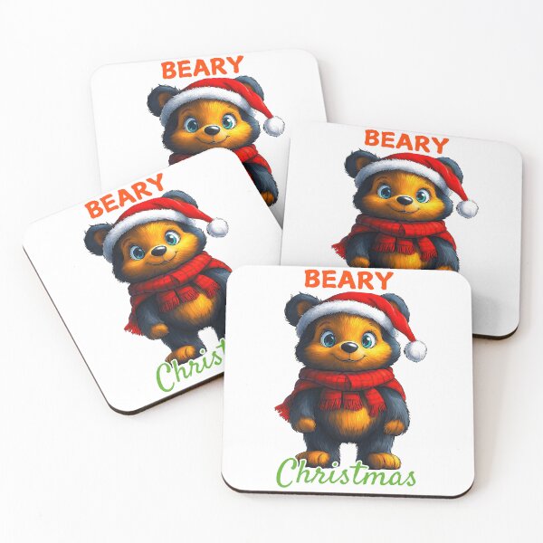 Item preview, Beary Christmas Bear, Festive Teddy Design, Cute Holiday Bear, Christmas Animal Art, Cozy Winter Bear designed and sold by BukkyStory.