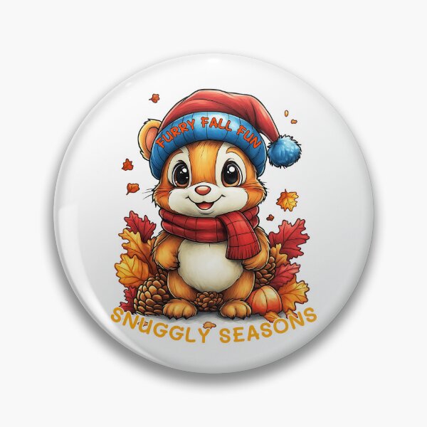Item preview, Furry Fall Fun, Snuggly Seasons Art, Cozy Autumn Animal, Cute Fall Chipmunk, Festive Fall Illustration designed and sold by BukkyStory.