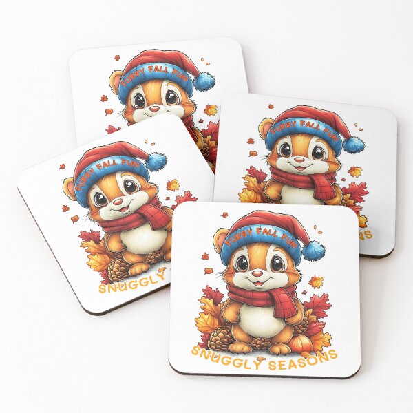 Item preview, Furry Fall Fun, Snuggly Seasons Art, Cozy Autumn Animal, Cute Fall Chipmunk, Festive Fall Illustration designed and sold by BukkyStory.