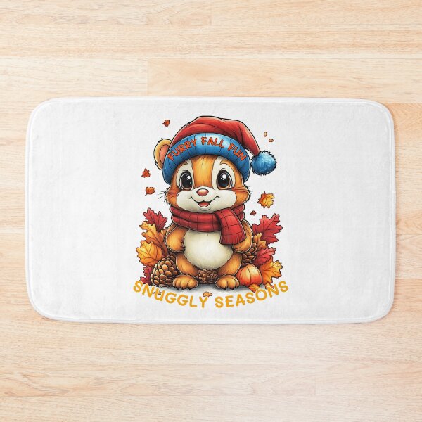 Item preview, Furry Fall Fun, Snuggly Seasons Art, Cozy Autumn Animal, Cute Fall Chipmunk, Festive Fall Illustration designed and sold by BukkyStory.