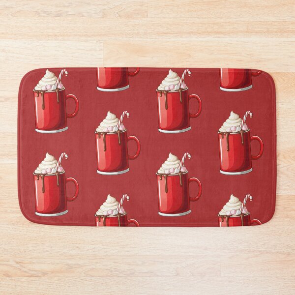 Item preview, Christmas Red Mug With Candy Cane Hot Chocolate designed and sold by CriaCreative.