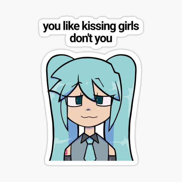 Item preview, you like kissing girls don't you Hatsune miku designed and sold by spaghetmeatball.