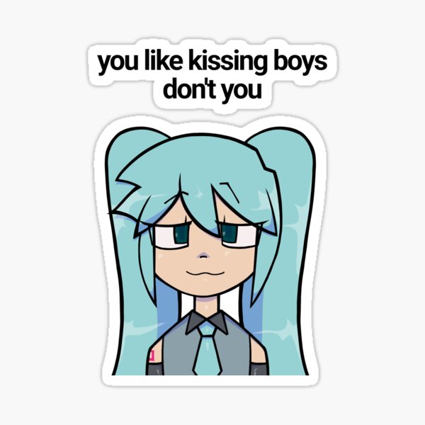 Item preview, you like kissing boys don't you Hatsune Miku designed and sold by spaghetmeatball.