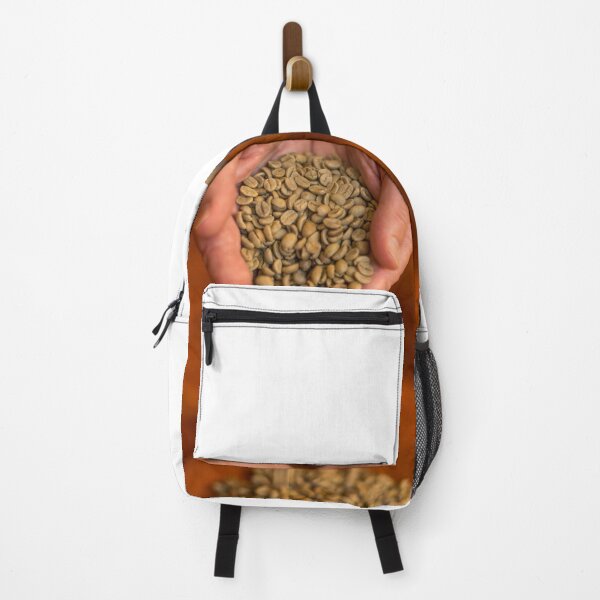 Item preview, Raw Coffee beans pouring out of hands designed and sold by DavidMay.
