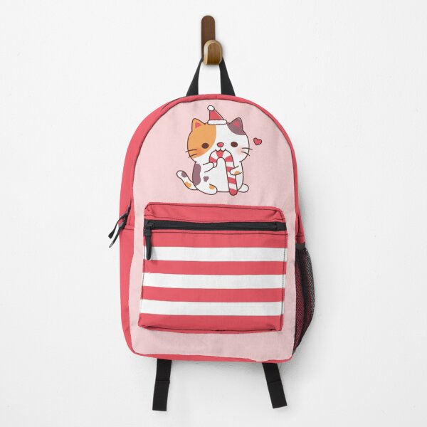 Item preview, Cute Calico Cat Munching On Candy Cane  designed and sold by rustydoodle.