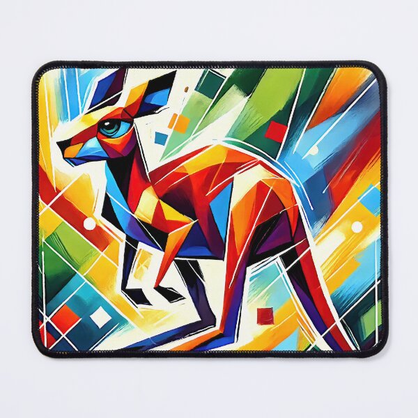 Item preview, Bounding Geometric Kangaroo in Vibrant Hues designed and sold by ChrisButler.