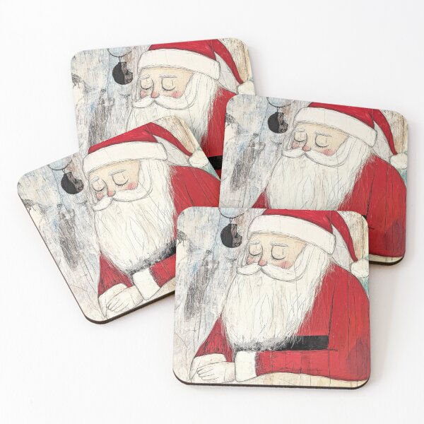 Item preview, Sleepy Santa art brut style designed and sold by EpicFoxArt.