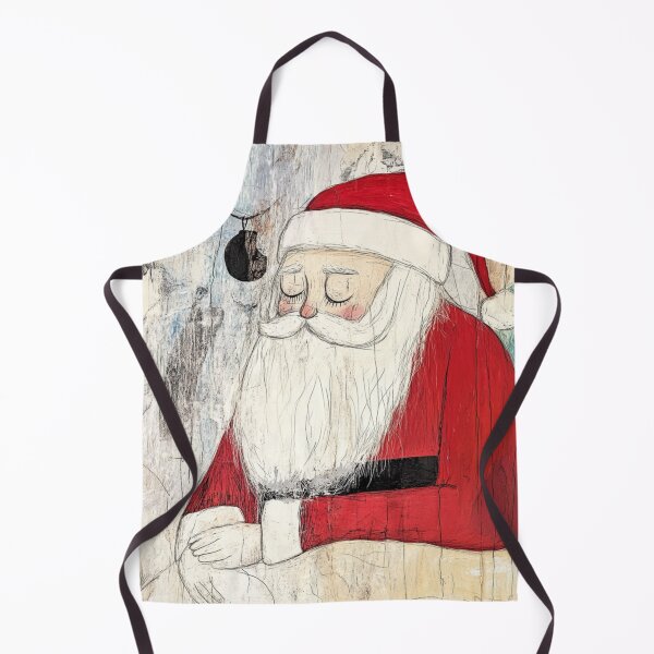 Item preview, Sleepy Santa art brut style designed and sold by EpicFoxArt.
