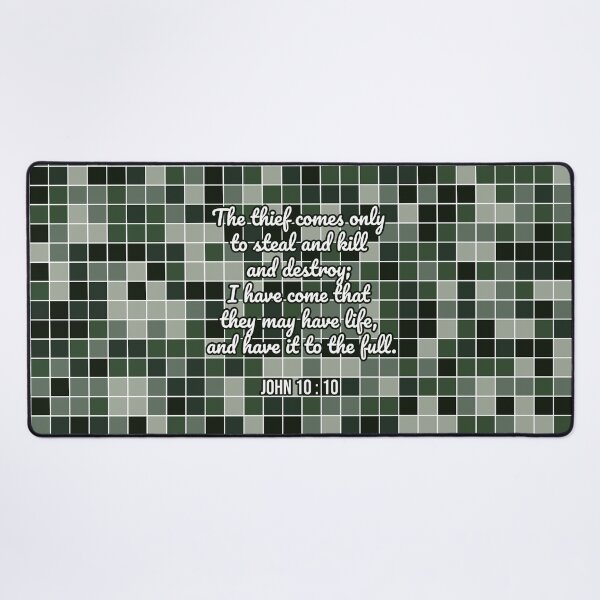 Item preview, John 10 : 10 - Thief comes - Bible passage designed and sold by JF Designs.