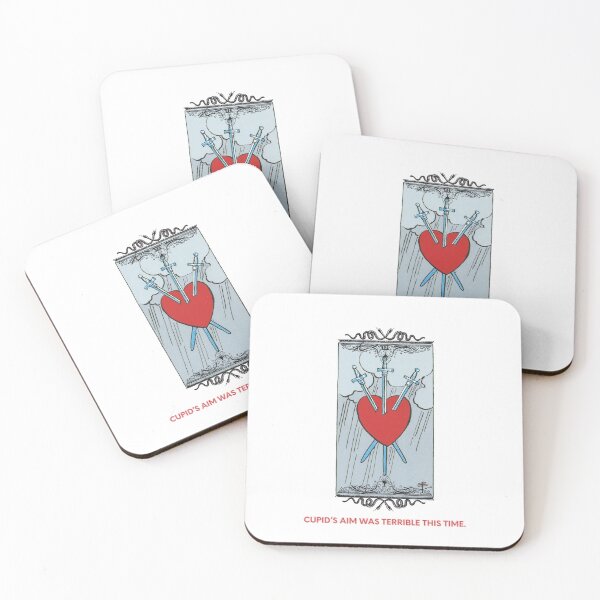 Item preview, Tarot Card Humor - Three of Swords designed and sold by Priestessology.