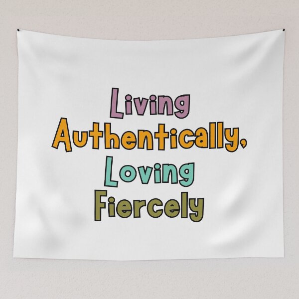 Item preview, Living authentically, loving fiercely designed and sold by Nikki Krishna.