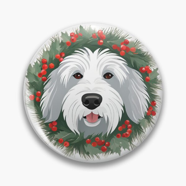 Item preview, Jolly Christmas - South Russian Ovcharka Nose Edition designed and sold by GoodyPaws.