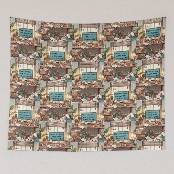 Item preview, Bless This Mess—And By Mess, I Mean My Life - Funny and Relatable Design designed and sold by Jesshelms83.