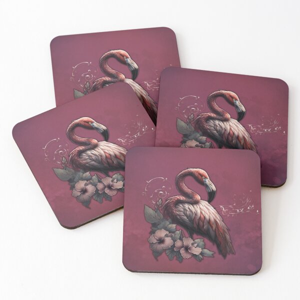 Item preview, Tropical elegance, the flamingo in the twilight.  designed and sold by nicky2342.