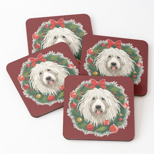 Item preview, Jolly Christmas - Komondor Nose Edition designed and sold by GoodyPaws.