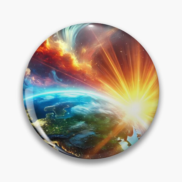 Item preview, Stunning Earth with a radiant sunrise designed and sold by OrbitOdyssey.