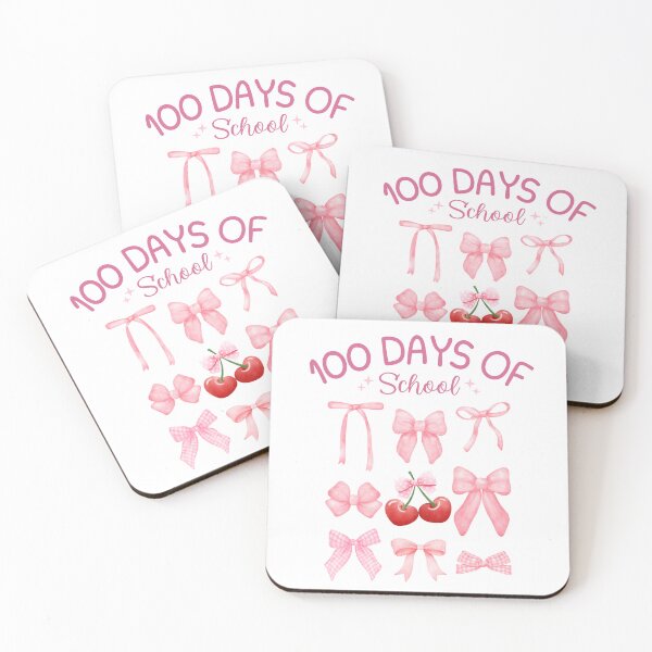 Item preview, 100 Days Of School Pink Coquette Bows Teachers Kids designed and sold by thebest-2studio.