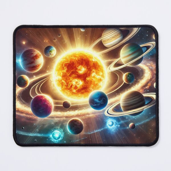 Item preview, Stunning solar system with planets and Sun designed and sold by OrbitOdyssey.