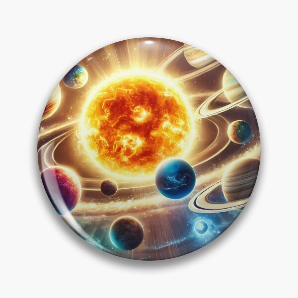 Item preview, Stunning solar system with planets and Sun designed and sold by OrbitOdyssey.