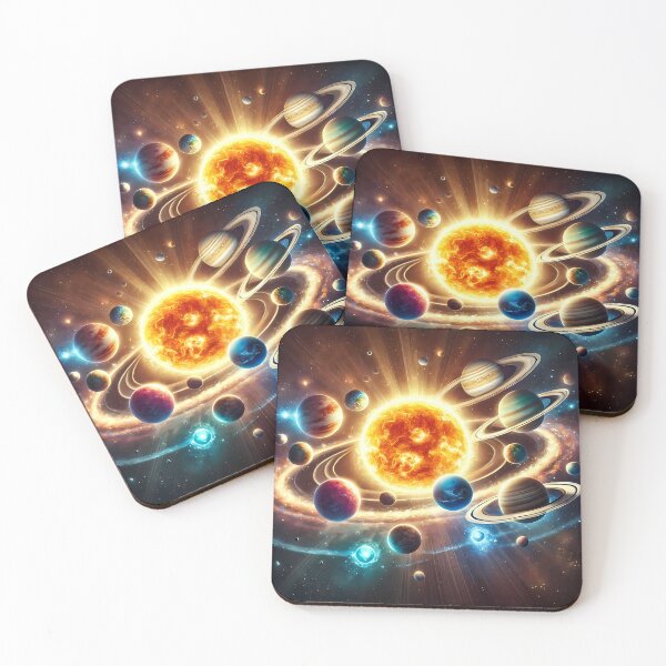 Item preview, Stunning solar system with planets and Sun designed and sold by OrbitOdyssey.