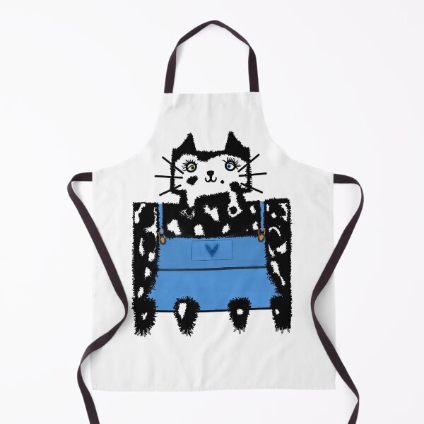 Item preview, Cow Cat in Overalls designed and sold by KHoltDesigns.