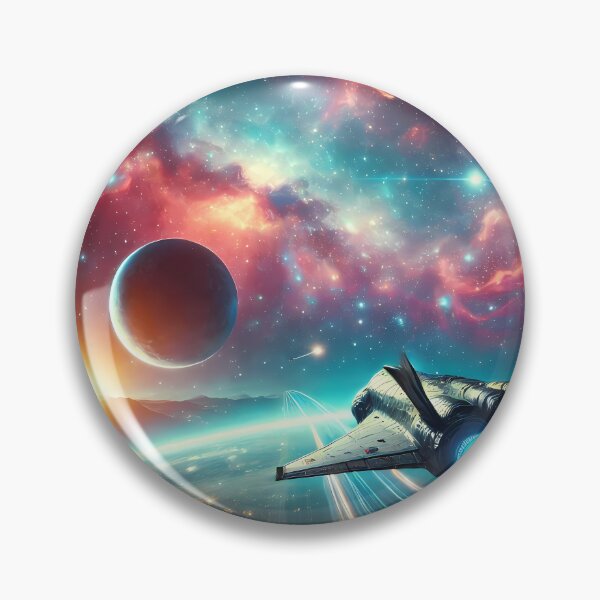 Item preview, "Futuristic cosmic voyage through vibrant galaxies." designed and sold by OrbitOdyssey.