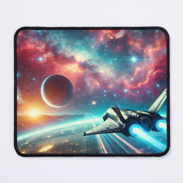 Item preview, "Futuristic cosmic voyage through vibrant galaxies." designed and sold by OrbitOdyssey.