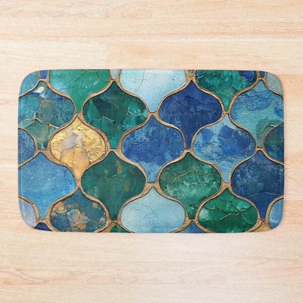 Item preview, Blue Emerald Maroccan Gilt Pattern designed and sold by GrinGalore.