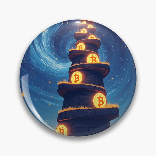 Item preview, Bitcoin Sparkline The Path of Light designed and sold by RadDeck.