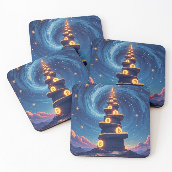 Item preview, Bitcoin Sparkline The Path of Light designed and sold by RadDeck.