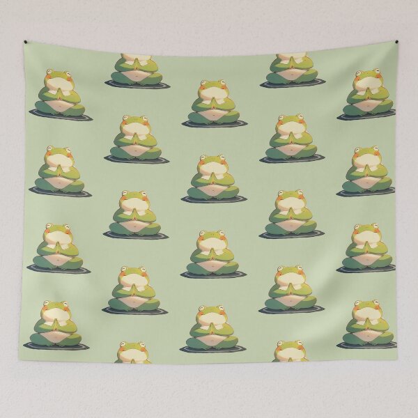 Item preview, Meditative Frog in Prayer designed and sold by JollyCritters.