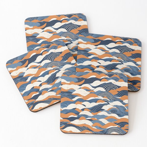 Item preview, Japanese Seigaiha Pattern | Tranquil Ocean Waves designed and sold by Epic--Art.
