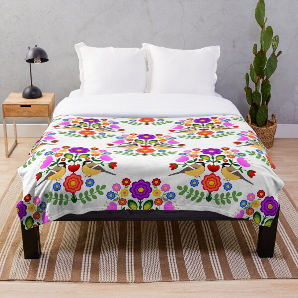 Item preview, Polish folk art - floral embroidery pattern and cutouts colorful designed and sold by mikistudio.