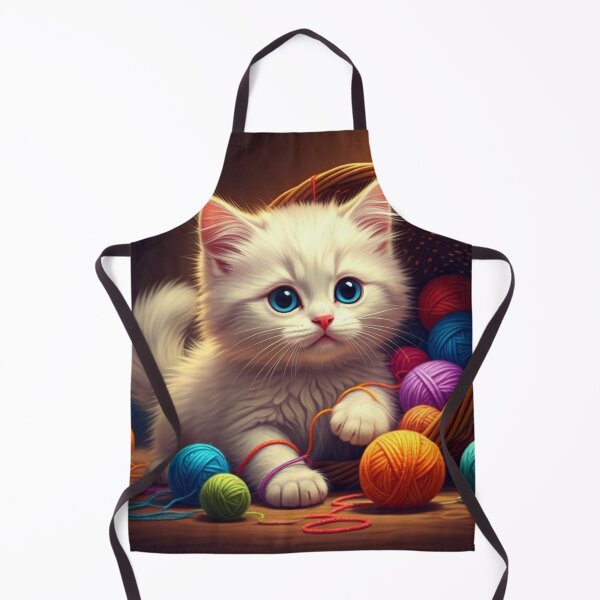 Item preview, Kitten with Yarn Balls designed and sold by Azrabi.
