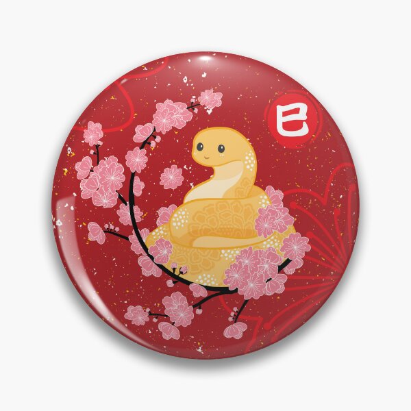 Artikelvorschau, 2025 Jahr der Schlange mit Sakura entworfen und verkauft von Lulupainting.