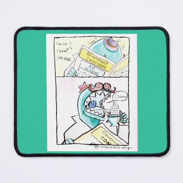 Item preview, Sci-fi Alien Disguise Mystery Newspaper Design No. 1 designed and sold by RainbowDoveShop.