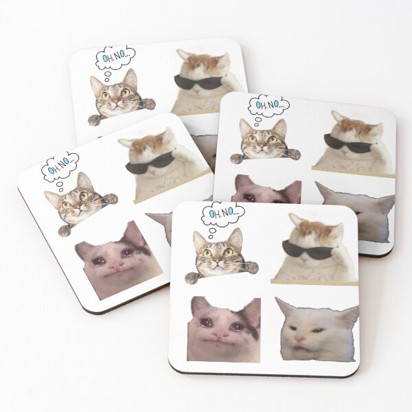 Item preview, Funny Cat Meme Collection - Expressive Cats designed and sold by TopShoop1.