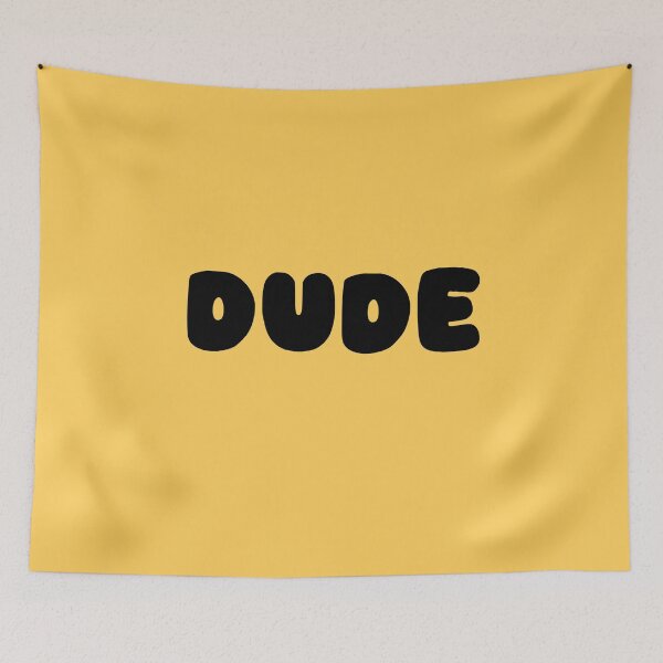 Item preview, Dude Hippy Chill Happy English Text Design - Black designed and sold by RainbowDoveShop.