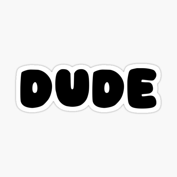 Item preview, Dude Hippy Chill Happy English Text Design - Black designed and sold by RainbowDoveShop.