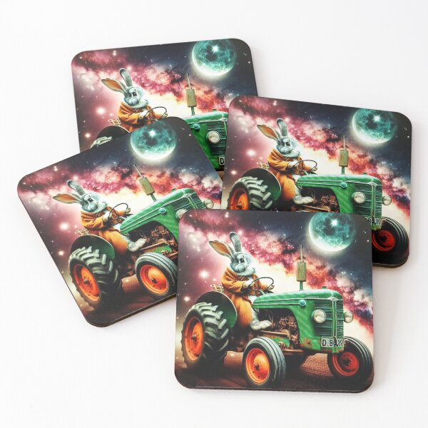 Item preview, Cute bunny driving tractor designed and sold by Dogandesighn.