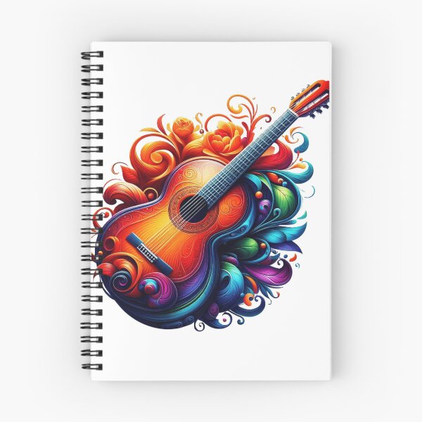 Item preview, Beautiful colorful flamenco guitar designed and sold by nicnacc.