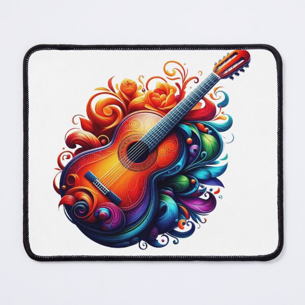 Item preview, Beautiful colorful flamenco guitar designed and sold by nicnacc.